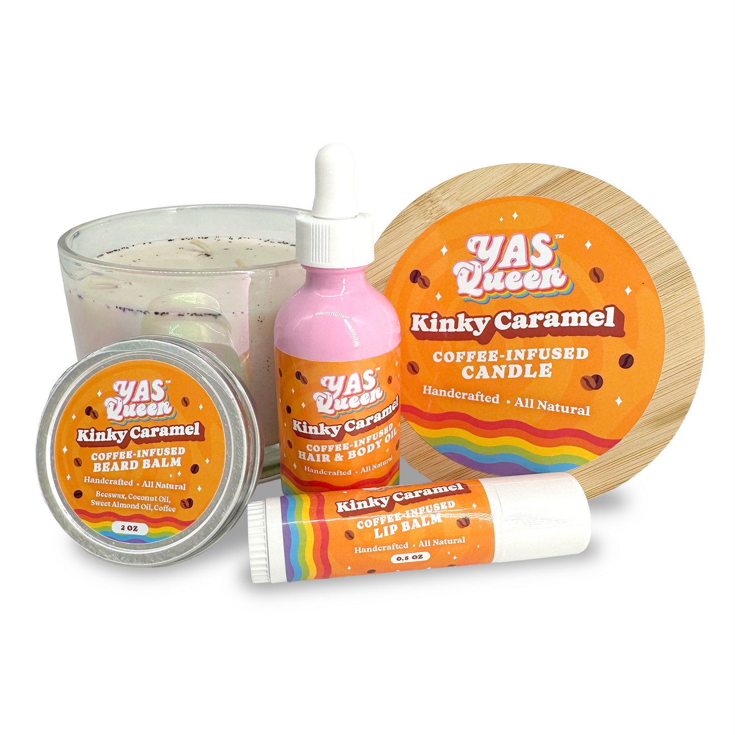 Kinky Caramel Coffee-Infused Lip Balm